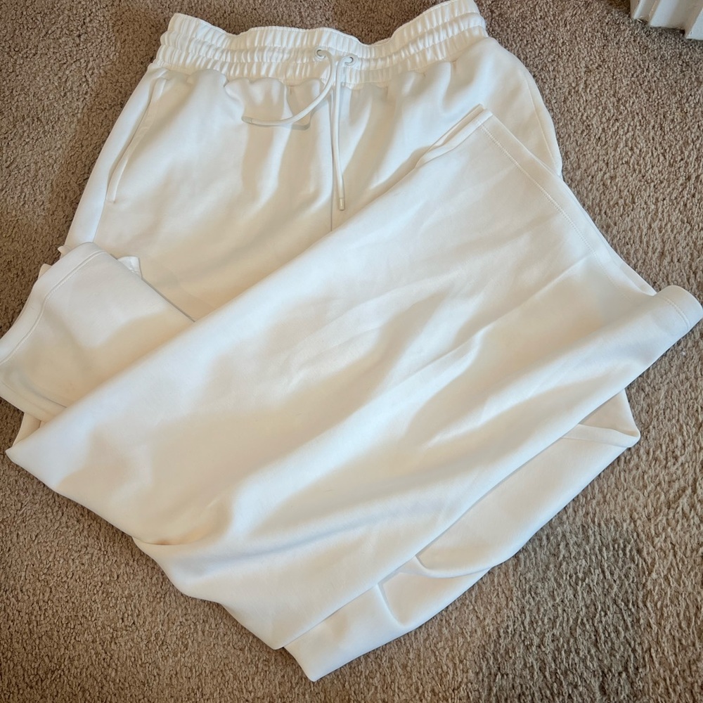 white straight leg target sweats